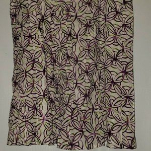 Women's Christopher Banks Floral Skirt Purple/Gree
